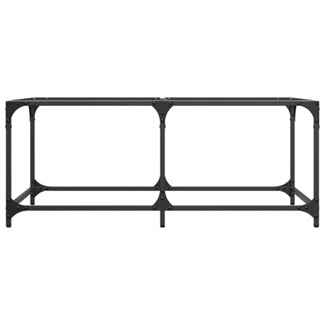 Vidaxl salontafel met transparant glazen blad 98,5x50x40 cm staal
