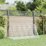 Vidaxxl Kaninchenstall 200x105x91 cm verzinkter Stahl silberfarben