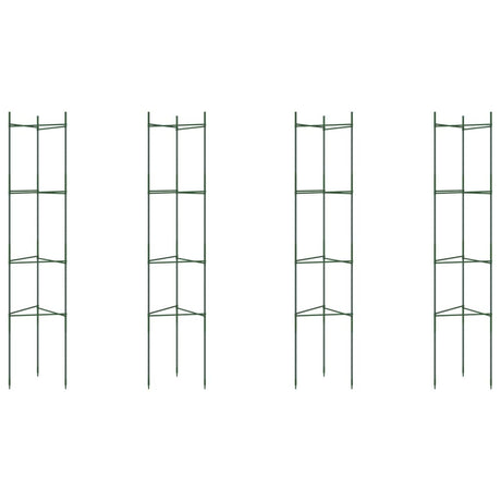 Vidaxl Tomatenkäfige 4 Stück 154 cm Stahl und Polypropylen
