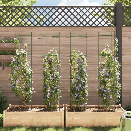 Vidaxl Tomatenkäfige 4 Stück 154 cm Stahl und Polypropylen
