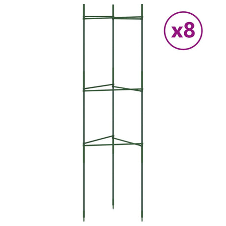 VidaXL Tomatenkäfige 8 Stück 116 cm Stahl und Polypropylen