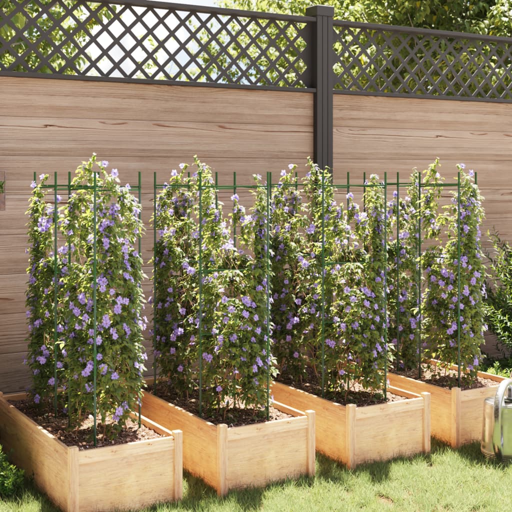 Vidaxl Tomatenkäfige 8 Stück 116 cm Stahl und Polypropylen