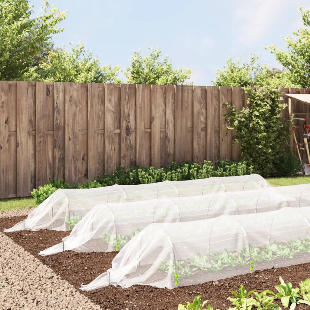VidaXL Growtunnel 3 Stück 1,5x5 m Glasfaser und Polypropylen