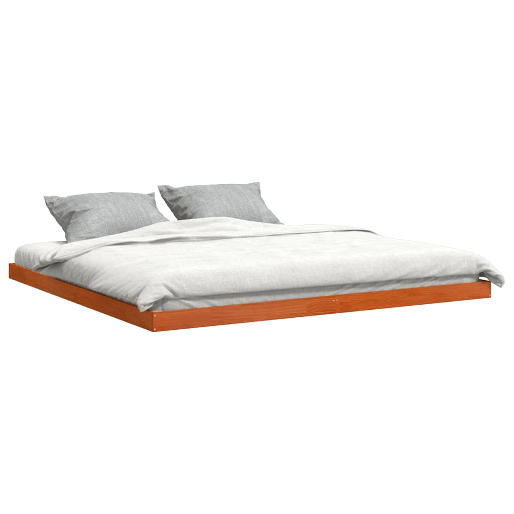 Vidaxl bedframe massief grenenhout wasbruin 180x200 cm
