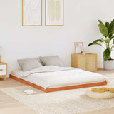 Vidaxl bedframe massief grenenhout wasbruin 150x200 cm