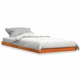 Vidaxl bedframe massief grenenhout wasbruin 100x200 cm