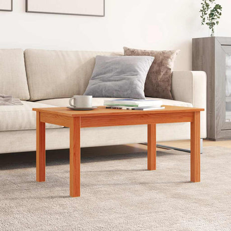 Vidaxl salontafel 80x50x40 cm massief grenenhout wasbruin