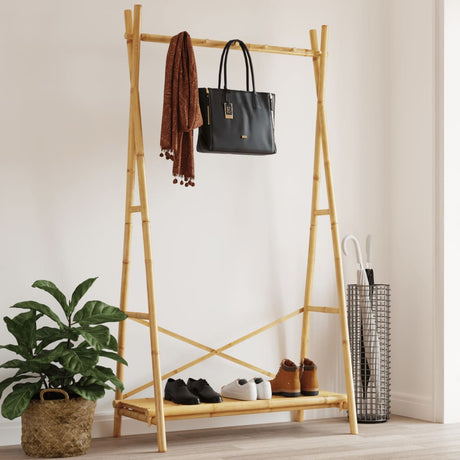 Vidaxx Kleiderständer mit Ablage 102x50x190 cm Bambus