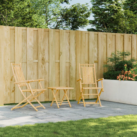 Vidaxl opklapbare stoelen, 2 stuks, 53x66x99 cm, bamboe
