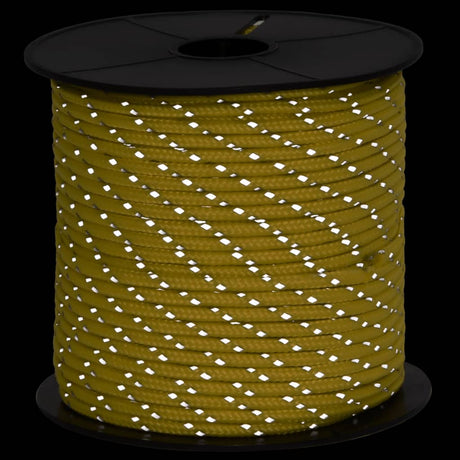 Vidaxxl Zelt-Abspannleine mit Reflektorstreifen und Spannern 50 m 4 mm