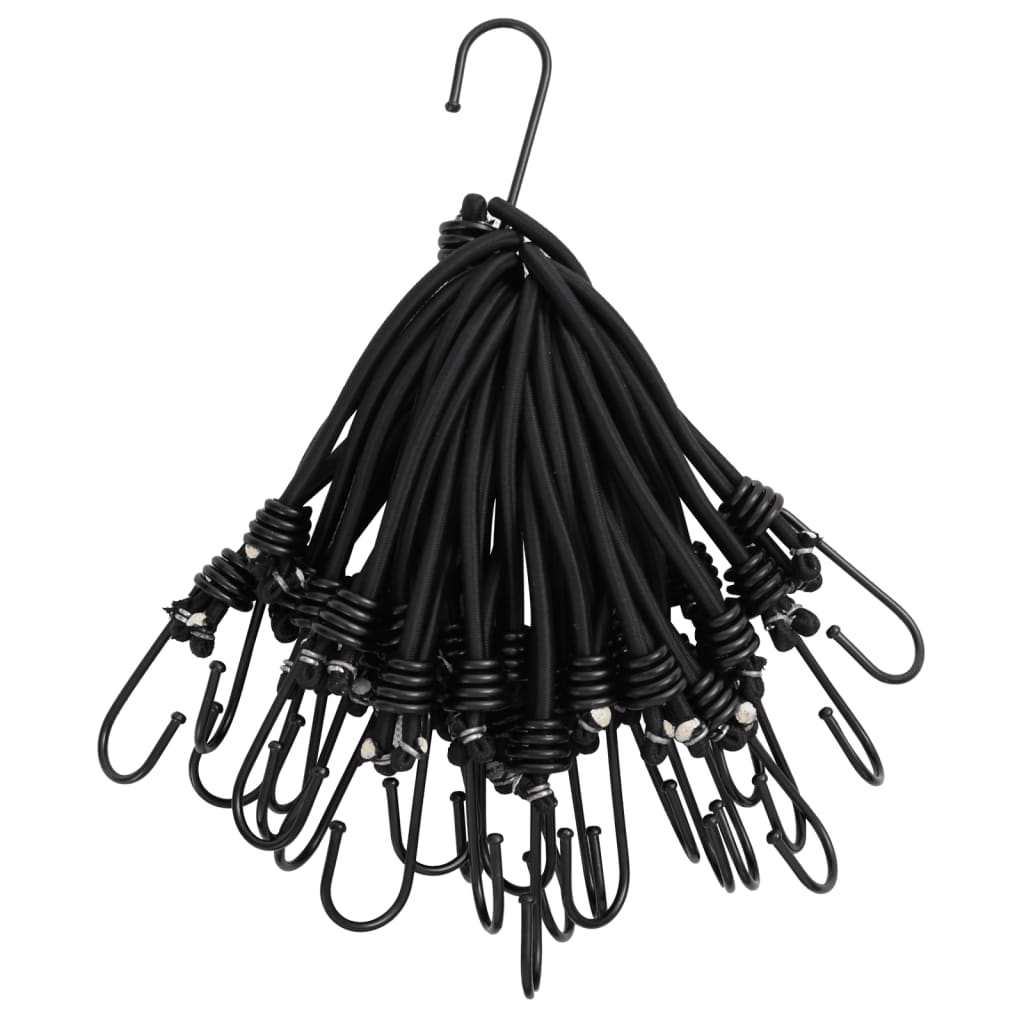 Vidaxl Spanngummi mit Haken 25 Stück 17 cm