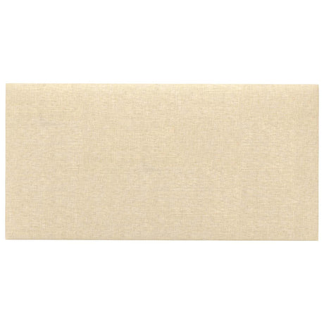 Vidaxl wandhoofdbord 12 st 30 x 15 cm crème stof