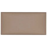Vidaxl wandhoofdbord 12 st 30 x 15 cm cappuccino stof