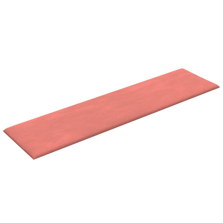 Vidaxl wandhoofdbord 12 st roze fluweel
