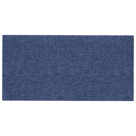 Vidaxl wandhoofdbord 12 st 60 x 30 cm blauw stof