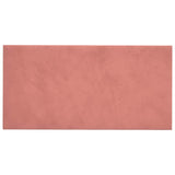 Vidaxl wandhoofdbord 12 st roze fluweel