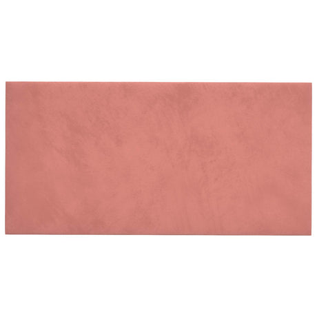 Vidaxl wandhoofdbord 12 st roze fluweel