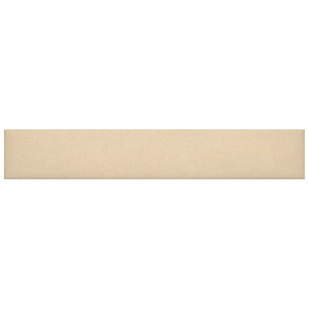 Vidaxl wandhoofdbord 12 st 90 x 15 cm crème stof