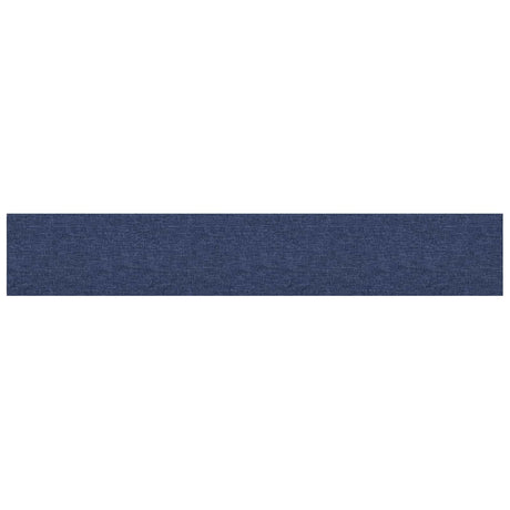 Vidaxl wandhoofdbord 12 st 90 x 15 cm blauw stof