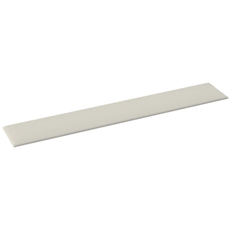 Vidaxl wandhoofdbord 12 st crèmekleurig fluweel
