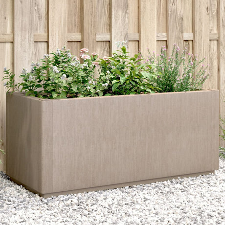Vidaxx Pflanzgefäß 80x36x35 cm Polypropylen hellbraun