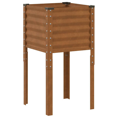 Vidaxx Pflanzgefäß 45x45x88 cm wetterfester Stahl