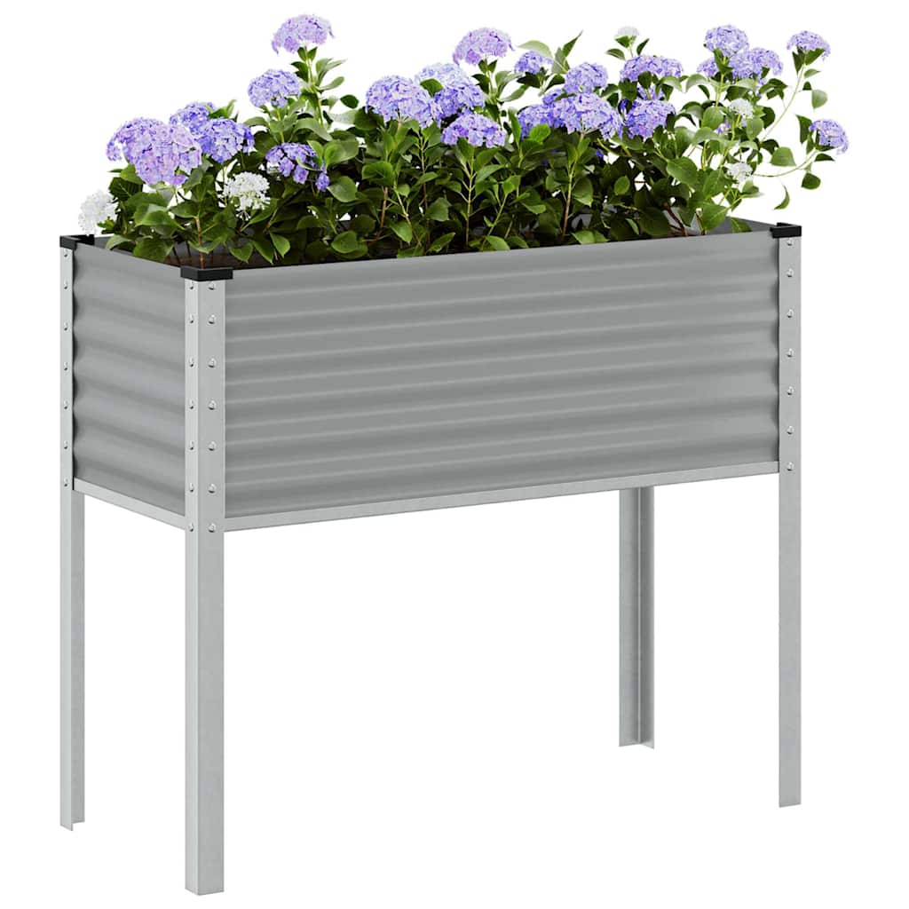 Vidaxx Pflanzgefäß 100x41x90 cm stahlgrau