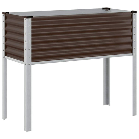 Vidaxx Pflanzgefäß braun 100x45x90 cm Stahl