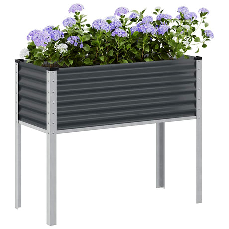 Vidaxx Pflanzgefäß Anthrazit 100x45x90 cm Stahl