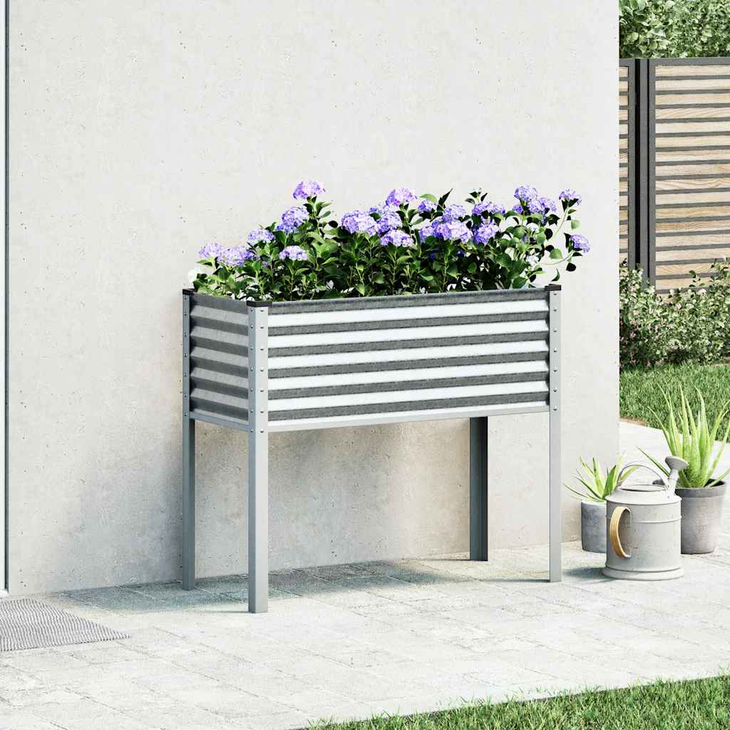 Vidaxx Pflanzenbank 100x41x90 cm verzinkter Stahl