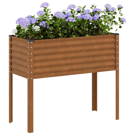 Vidaxx Pflanzgefäß 100x41x90 cm wetterfester Stahl