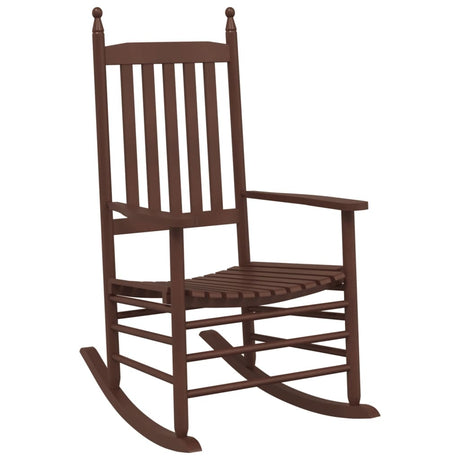 Vidaxl schommelstoelen 2 st met inklapbare tafel populierenhout bruin