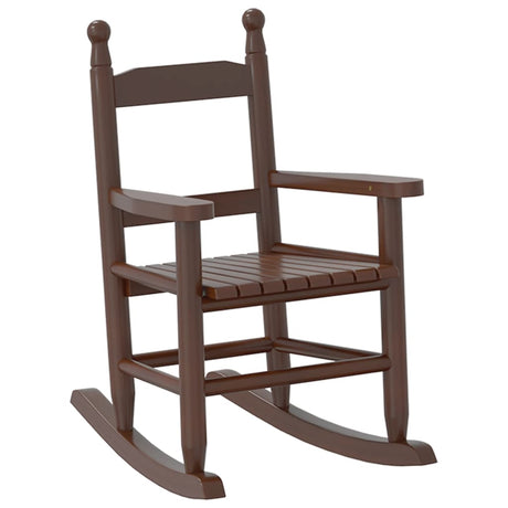 Vidaxl schommelstoelen 2 st voor kinderen massief populierenhout bruin