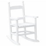 Vidaxl schommelstoelen 2 st voor kinderen massief populierenhout wit