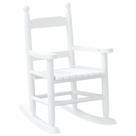 Vidaxl schommelstoelen 2 st voor kinderen massief populierenhout wit