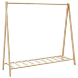 Vidaxx Kleiderständer mit Regalen 106x34x102 cm Bambus