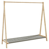 Vidaxx Kleiderständer mit Regalen 106x34x102 cm Bambus