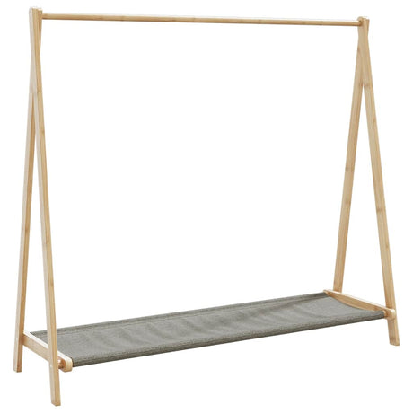 Vidaxx Kleiderständer mit Regalen 106x34x102 cm Bambus