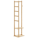 Vidaxx Garderobenständer mit Haken und Ablagen 38,5x30x156 cm Bambus