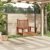 Vidaxl Gartenschaukelstuhl mit Metallketten, massives Kiefernholz, braun