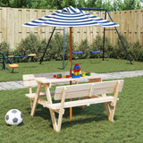 VidaXL Sonnenschirm für Kinder mit Holzstange ø120x140 cm