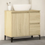 Vidaxl badkamerkast 65x33x60 cm bewerkt hout sonoma eikenkleurig