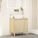 Vidaxl wastafelkast 58x33x60 cm bewerkt hout sonoma eikenkleurig