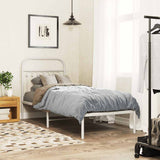 Vidaxl vervangend hoofdbord 75 cm metaal wit