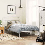 Vidaxl vervangend hoofdbord 100 cm metaal wit
