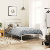 Vidaxl vervangend hoofdbord 107 cm metaal wit