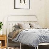 Vidaxl vervangend hoofdbord 107 cm metaal wit