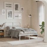Vidaxl vervangend hoofdbord 120 cm metaal wit