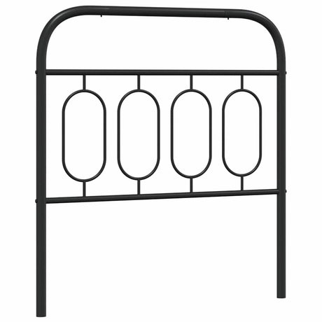 Vidaxl vervangend hoofdbord 90 cm metaal zwart