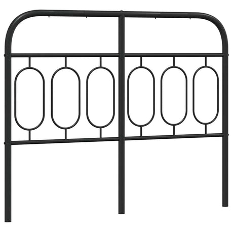 Vidaxl vervangend hoofdbord 120 cm metaal zwart